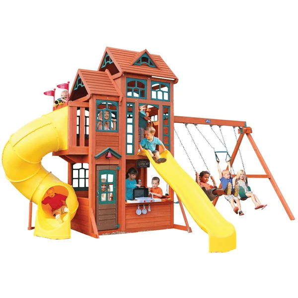 Kidkraft® Canyon Ridge Klimrek / Schommelset 2 Kidkraft® Canyon Ridge Klimrek / Schommelset - Afbeelding 2