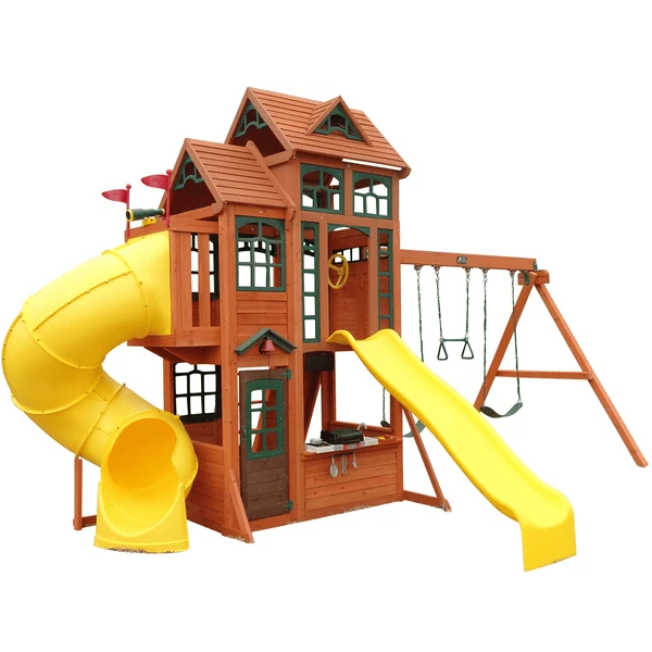 Kidkraft® Canyon Ridge Klimrek / Schommelset 1 Kidkraft® Canyon Ridge Klimrek / Schommelset