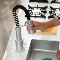 Kidkraft® Houten Kinderkeuken Little Cook's Work Station -Kinder Speel Verkoop kidkraft houten kinderkeuken little cooks work station a272783 2