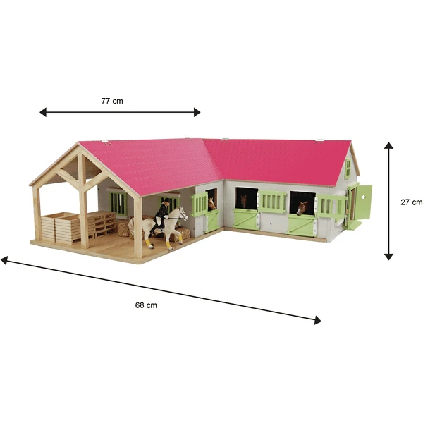 Kids Globe Horse S Horse Farm Pink 2 Kids Globe Horse S Horse Farm Pink - Afbeelding 2