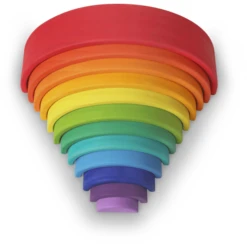 Kinderfeets ® Bogen Regenboog - Stapelbare Houten Bogen -Kinder Speel Verkoop kinderfeets bogen regenboog stapelbare houten bogen a310684 2