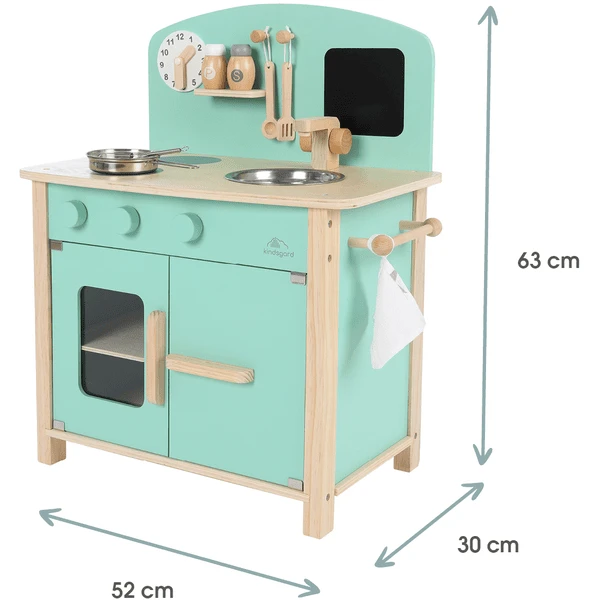 Kindsgard Speelkeuken Laekkermad Inclusief Kookgerei Mint 2 Kindsgard Speelkeuken Laekkermad Inclusief Kookgerei Mint - Afbeelding 2