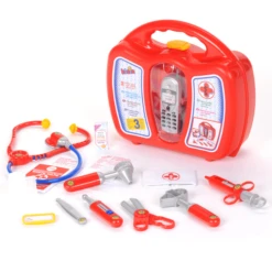 Voorkant -Kinder Speel Verkoop klein speelgoed dokterskoffer met mobiele telefoon a073738 1
