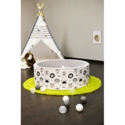 Knorr® Speelgoed Ballenbak Zacht - "Cute Animals " - 150 Ballen Grijs/wit/transparant -Kinder Speel Verkoop knorr speelgoed ballenbak zacht cute animals 150 ballen grijs wit transparant a319414 4