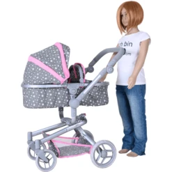 Knorr® Speelgoed Boonk Poppenwagen - Ster Grijs -Kinder Speel Verkoop knorr speelgoed boonk poppenwagen ster grijs a363268 3