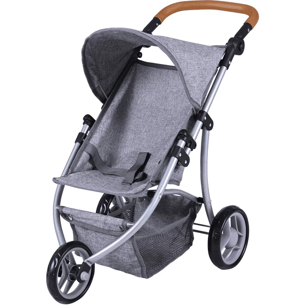 Knorr® Speelgoed Jogger Lio Poppenwagen - Stone Bruin 1 Knorr® Speelgoed Jogger Lio Poppenwagen - Stone Bruin