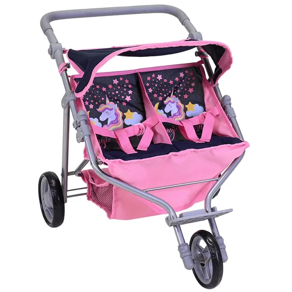 Knorr® Speelgoed Tweeling Poppenwagen Duo, Magic Eenhoorn 4 Knorr® Speelgoed Tweeling Poppenwagen Duo, Magic Eenhoorn - Afbeelding 4