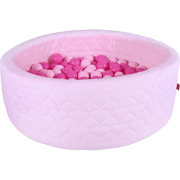 Knorr® Toys Ballenbak Soft Cosy Heart Rose Inclusief 300 Ballen Soft Pink 1 Knorr® Toys Ballenbak Soft Cosy Heart Rose Inclusief 300 Ballen Soft Pink