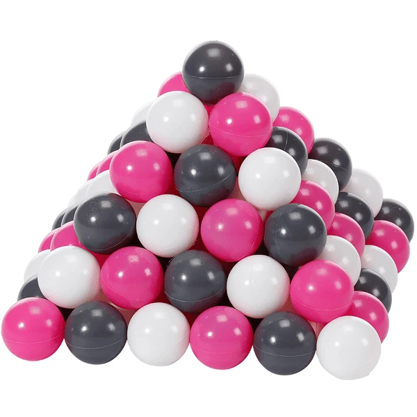 Knorr® Toys Ballenset Ø6cm - 100 Stuks Creme Grey Roze 3 Knorr® Toys Ballenset Ø6cm - 100 Stuks Creme Grey Roze - Afbeelding 3