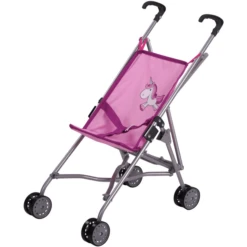 KnorrĀ® Toys Poppenwagen Sim - Uma De Eenhoorn, Roze