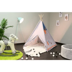 Knorr®toys Tipi Dream Vanger, Wit/blauw/ Orange 7 Knorr®toys Tipi Dream Vanger, Wit/blauw/ Orange -Kinder Speel Verkoop knorrtoys tipi dream vanger wit blauw orange a343300 2