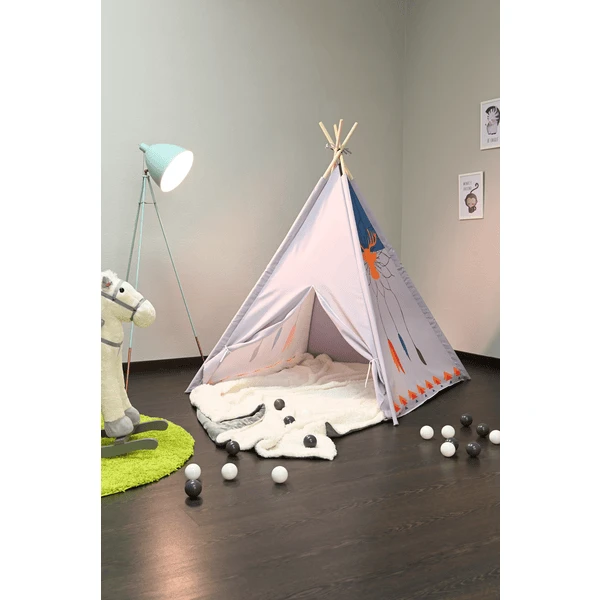 Knorr®toys Tipi Dream Vanger, Wit/blauw/ Orange 4 Knorr®toys Tipi Dream Vanger, Wit/blauw/ Orange - Afbeelding 4