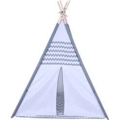 Knorr®toys Tipi Zigzag, Grijs/wit