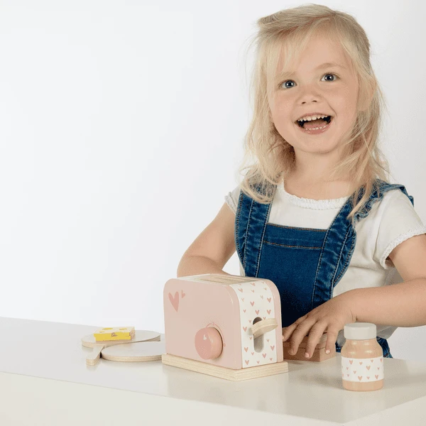 Label-Label - Houten Broodrooster - Roze 2 Label-Label - Houten Broodrooster - Roze - Afbeelding 2