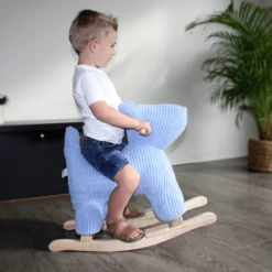 Label Label - Schommelhond - Blauw -Kinder Speel Verkoop label label schommelhond blauw a394322 2