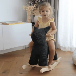 Label Label - Schommelhond - Zwart 8 Label Label - Schommelhond - Zwart -Kinder Speel Verkoop label label schommelhond zwart a394323 3