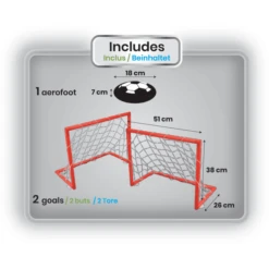 LEXIBOOK Aero Foot - Drijvende Voetbalplaat Met Twee Doelen -Kinder Speel Verkoop lexibook aero foot drijvende voetbalplaat met twee doelen a320393 2