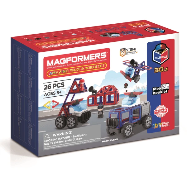 MAGFORMERS® Amazing Police & Rescue Set 1 MAGFORMERS® Amazing Police & Rescue Set
