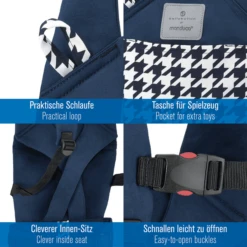 Manduca Draagzak Poppen By Bellybutton Pepita Navy 9 Manduca Draagzak Poppen By Bellybutton Pepita Navy -Kinder Speel Verkoop manduca draagzak poppen by bellybutton pepita navy a389683 4