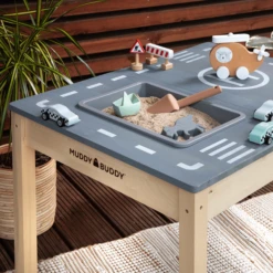 MUDDY BUDDY Speeltafel Voor Buiten "Race Runner " Naturel Lavagrijs -Kinder Speel Verkoop muddy buddy speeltafel voor buiten race runner naturel lavagrijs a412717 2