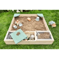 MUDDY BUDDY Zandbak "Beach Rebel" Naturel Saliegroen -Kinder Speel Verkoop muddy buddy zandbak beach rebel naturel saliegroen a412352 4