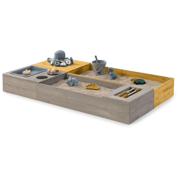 MUDDY BUDDY Zandbak "Flexy Style " Warm Grijs-oker 1 MUDDY BUDDY Zandbak "Flexy Style " Warm Grijs-oker