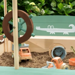 MUDDY BUDDY Zandbak "Jungle King" Natural-salie-mokka -Kinder Speel Verkoop muddy buddy zandbak jungle king natural salie mokka a412349 4