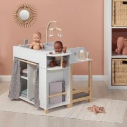 MUSTERKIND ® Doll Centre "Viola" Wit/natuur/grijs -Kinder Speel Verkoop musterkind doll centre viola wit natuur grijs a392685 4