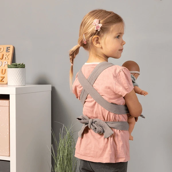 MUSTERKIND ® Poppen Stoffen Set Viola Grijs 3 MUSTERKIND ® Poppen Stoffen Set Viola Grijs - Afbeelding 3