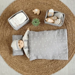 MUSTERKIND ® Poppen Stoffen Set Viola Grijs 8 MUSTERKIND ® Poppen Stoffen Set Viola Grijs -Kinder Speel Verkoop musterkind poppen stoffen set viola grijs a326730 3