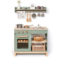 MUSTERKIND ® Speelkeuken- Magnolia - Salie/natuur -Kinder Speel Verkoop musterkind speelkeuken magnolia salie natuur a326594 3