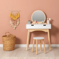 MUSTERKIND ® Toilettafel Calendula, Wit/natuur -Kinder Speel Verkoop musterkind toilettafel calendula wit natuur a326597 4