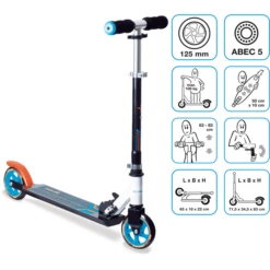 Muuwmi Aluminium Scoot Er 125 Mm, Zwart 8 Muuwmi Aluminium Scoot Er 125 Mm, Zwart -Kinder Speel Verkoop muuwmi aluminium scoot er 125 mm zwart a402169 3