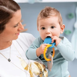 Nattou Bijtring Beer & Eend Oker -Kinder Speel Verkoop nattou bijtring beer amp eend oker a309736 3