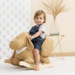 Nattou Charlie Rocking Animal Jacquard Caramel -Kinder Speel Verkoop nattou charlie rocking animal jacquard caramel a389646 2
