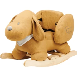 Nattou Charlie Rocking Animal Jacquard Caramel -Kinder Speel Verkoop nattou charlie rocking animal jacquard caramel a389646 3