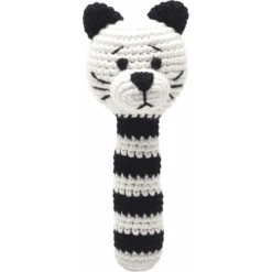 NatureZoo Of Denmark Rammelaar Kat Gehaakt Zwart/wit