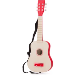 New Classic Toys® New Class Ic Toys Gitaar - DeLuxe - Natuur/Rood