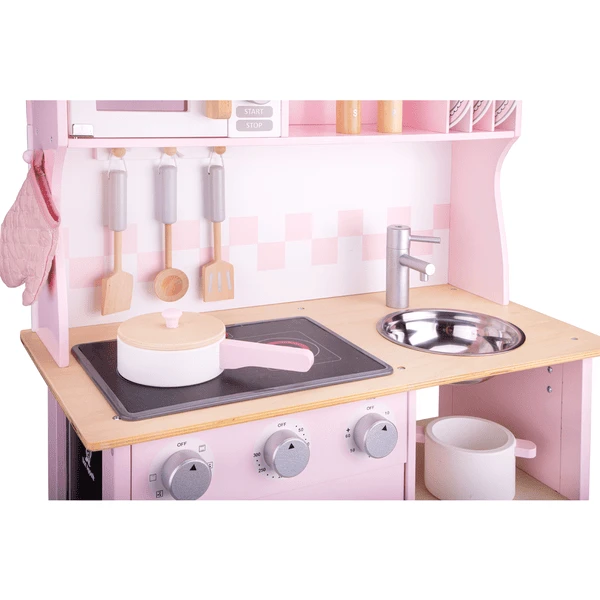 New Classic Toys® New Classic Toys Speelkeuken Modern Roze Met Kookplaat 4 New Classic Toys® New Classic Toys Speelkeuken Modern Roze Met Kookplaat - Afbeelding 4