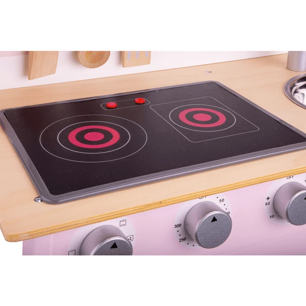 New Classic Toys® New Classic Toys Speelkeuken Modern Roze Met Kookplaat 5 New Classic Toys® New Classic Toys Speelkeuken Modern Roze Met Kookplaat - Afbeelding 5