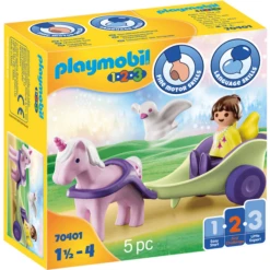PLAYMOBIL ® 1 2 3 Eenhoornwagen Met Fee -Kinder Speel Verkoop playmobil 1 2 3 eenhoornwagen met fee a294035 3
