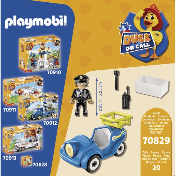PLAYMOBIL ® Duck On Call Mini Car Politie 4 PLAYMOBIL ® Duck On Call Mini Car Politie - Afbeelding 4