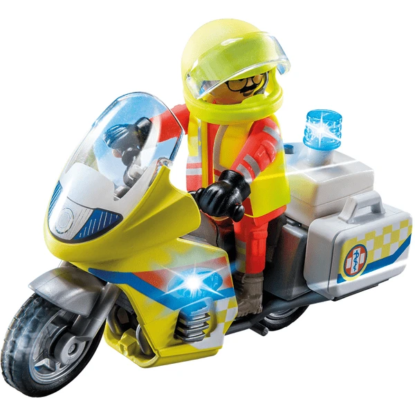 PLAYMOBIL ® Noodarts Motorfiets Met Zwaailicht 2 PLAYMOBIL ® Noodarts Motorfiets Met Zwaailicht - Afbeelding 2