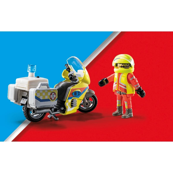 PLAYMOBIL ® Noodarts Motorfiets Met Zwaailicht 4 PLAYMOBIL ® Noodarts Motorfiets Met Zwaailicht - Afbeelding 4