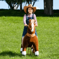 PonyCycle ® Brown With White Hoof Horse -Kinder Speel Verkoop ponycycle brown with white hoof horse a338460 2