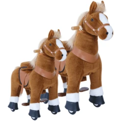 PonyCycle ® Bruin Met Rem En Geluid - Klein -Kinder Speel Verkoop ponycycle bruin met rem en geluid klein a313688 3
