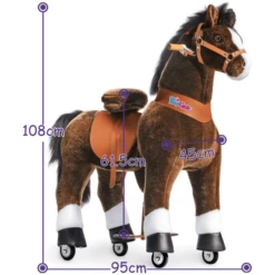 PonyCycle® Chocolate Brown With White Hoof Horse 7 PonyCycle® Chocolate Brown With White Hoof Horse -Kinder Speel Verkoop ponycycle chocolate brown with white hoof horse a338458 2