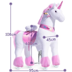 PonyCycle ® Roze Eenhoorn -Kinder Speel Verkoop ponycycle roze eenhoorn a338465 2