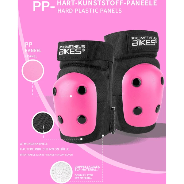 PROMETHEUS BICYCLES ® Beschermers Pads Set 6 In 1 Roze 5 PROMETHEUS BICYCLES ® Beschermers Pads Set 6 In 1 Roze - Afbeelding 5