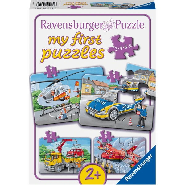 Ravensburger Mijn First Puzzel - Mijn Hulpverleningsvoertuigen 1 Ravensburger Mijn First Puzzel - Mijn Hulpverleningsvoertuigen